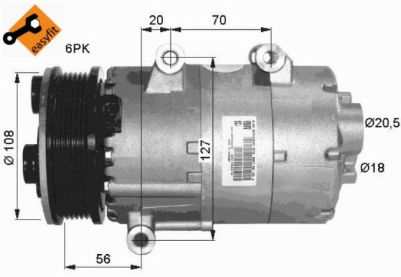 NRF 32403G Compressore, Climatizzatore