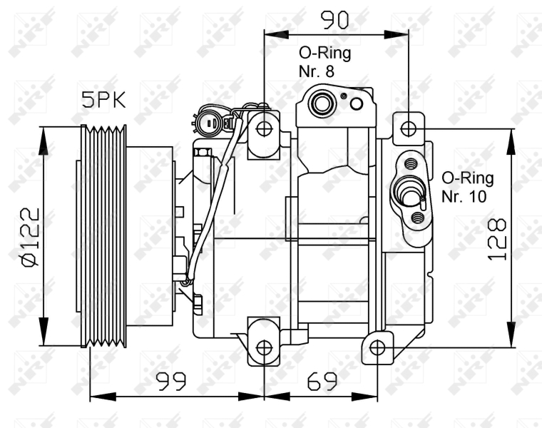 NRF 32442G Compressore, Climatizzatore