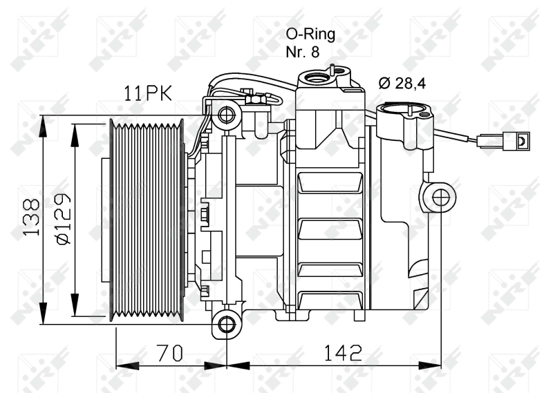 NRF 32454 Compressore, Climatizzatore