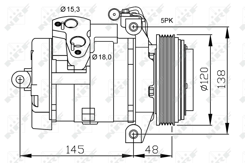 NRF 32470 Compressore, Climatizzatore