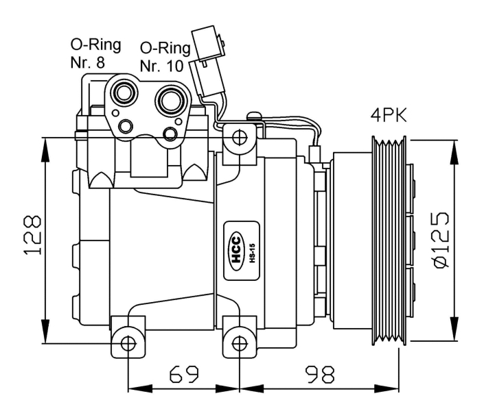 NRF 32471G Compressore, Climatizzatore