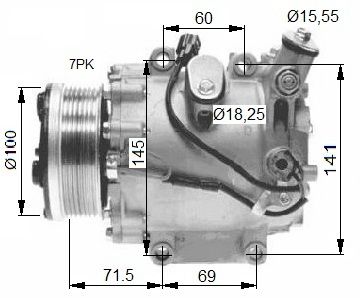 NRF 32491G Compressore, Climatizzatore