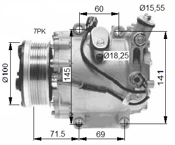 NRF 32491 компресор,...