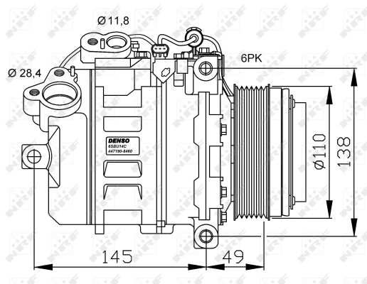 NRF 32533G Compressore, Climatizzatore