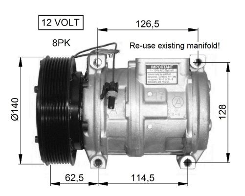 NRF 32661G Compressore, Climatizzatore-Compressore, Climatizzatore-Ricambi Euro