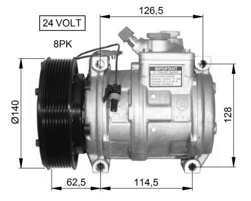 NRF 32662G Compressore, Climatizzatore-Compressore, Climatizzatore-Ricambi Euro