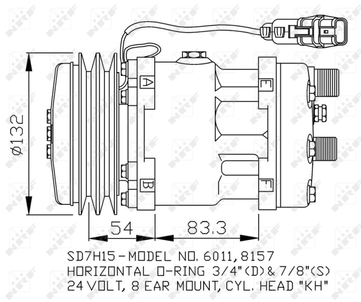 NRF 32708 Compressore, Climatizzatore