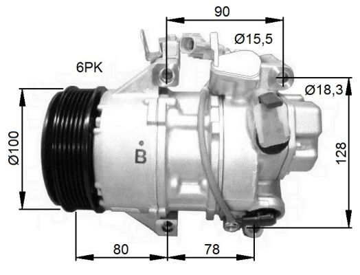 NRF 32736G Compressore, Climatizzatore