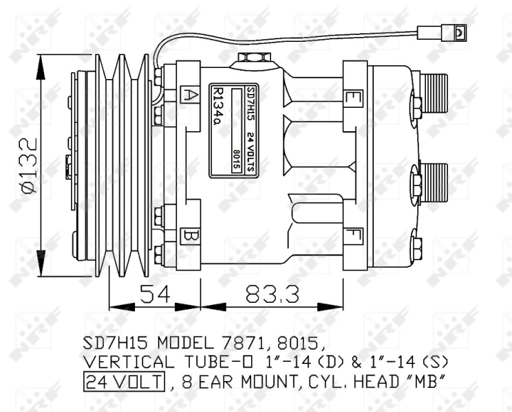 NRF 32765G Compressore, Climatizzatore