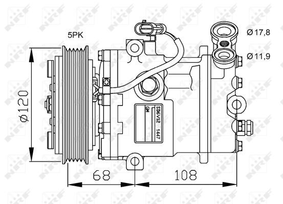 NRF 32775 Compressore, Climatizzatore-Compressore, Climatizzatore-Ricambi Euro