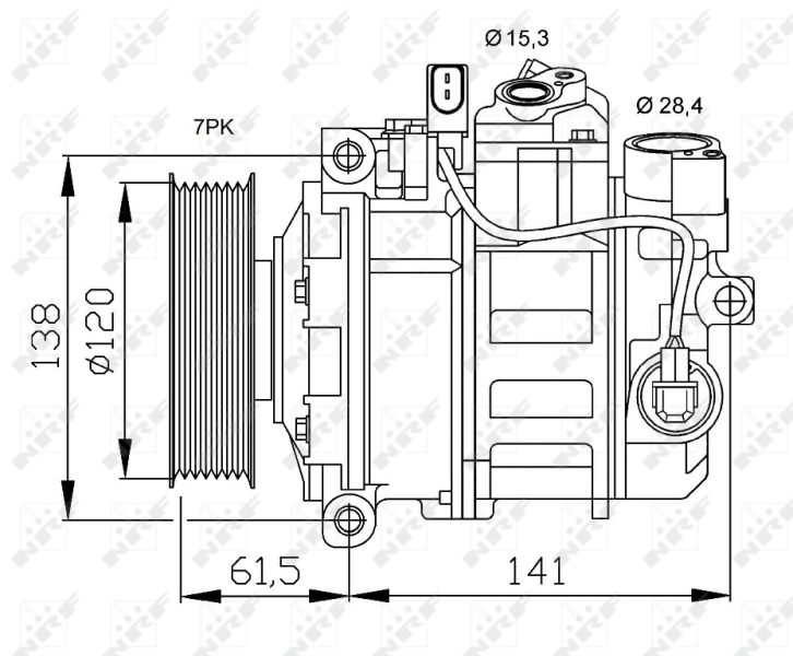 NRF 32777 Compressore, Climatizzatore-Compressore, Climatizzatore-Ricambi Euro