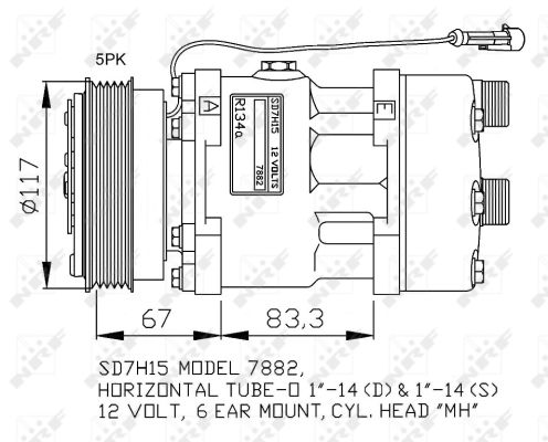 NRF 32779G Compressore, Climatizzatore