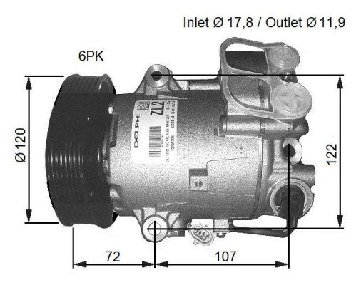 NRF 32782G Compressore, Climatizzatore-Compressore, Climatizzatore-Ricambi Euro