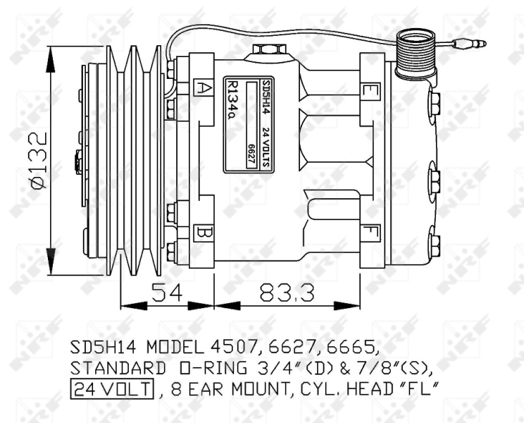 NRF 32799G Compressore, Climatizzatore