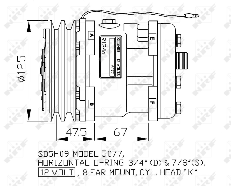 NRF 32806G Compressore, Climatizzatore