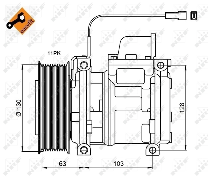 NRF 32829 Compressore, Climatizzatore