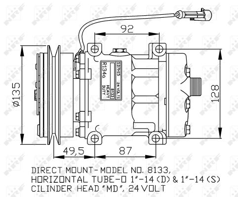 NRF 32876G Compressore, Climatizzatore