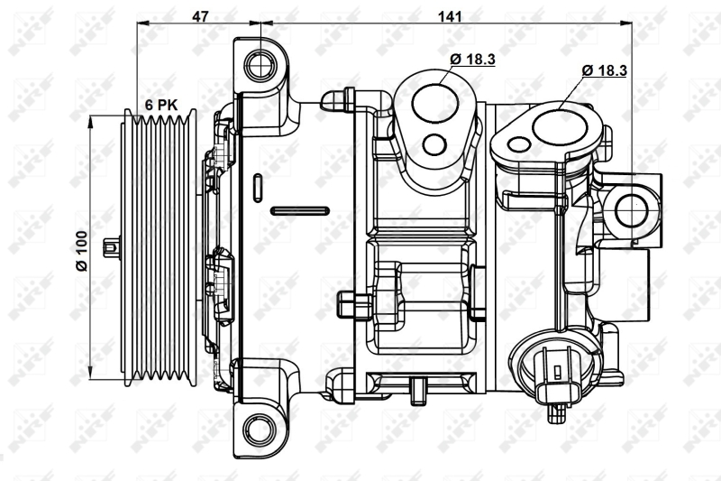 NRF 32882 Compressore, Climatizzatore