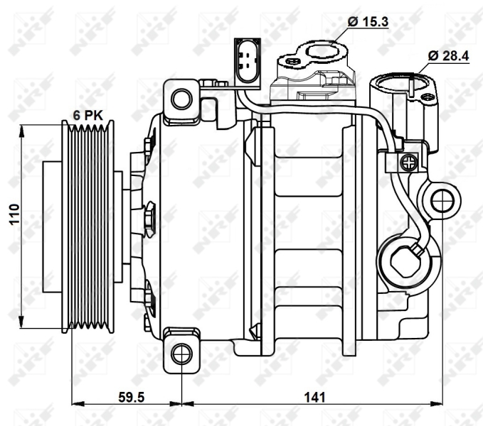 NRF 32883 Compressore, Climatizzatore
