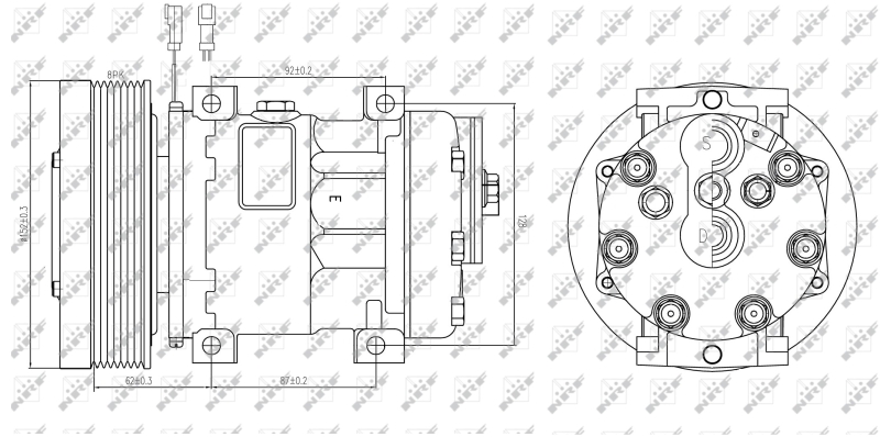 NRF 32885 Compressore, Climatizzatore