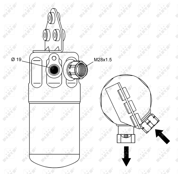 NRF 33236 Essiccatore, Climatizzatore-Essiccatore, Climatizzatore-Ricambi Euro