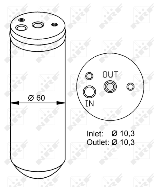 NRF 33293 Essiccatore, Climatizzatore-Essiccatore, Climatizzatore-Ricambi Euro