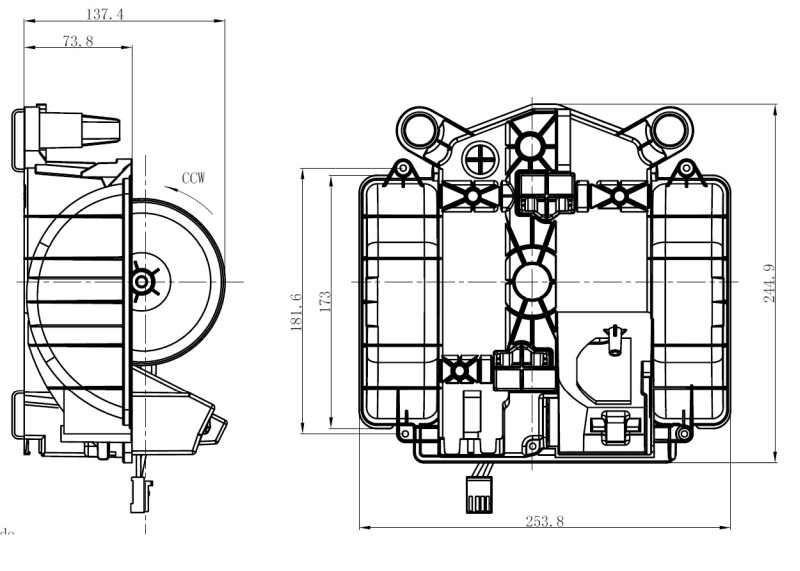 NRF 34281 Utastér-ventilátor