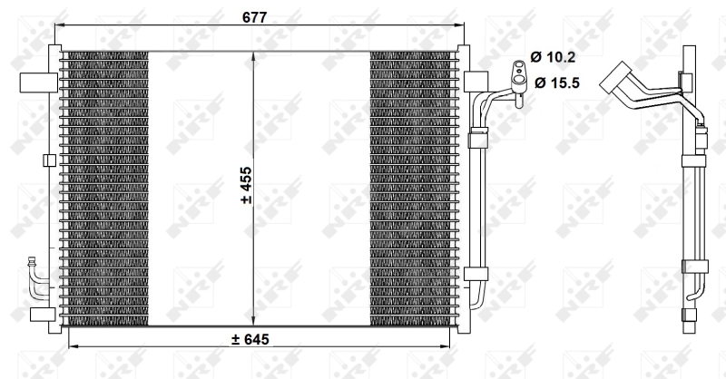 NRF 350094 Condensatore, Climatizzatore