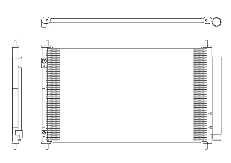 NRF 350321 Condensatore, Climatizzatore