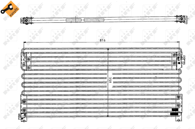 NRF 35154 Condensatore, Climatizzatore