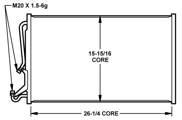 NRF 35155 Condensatore, Climatizzatore