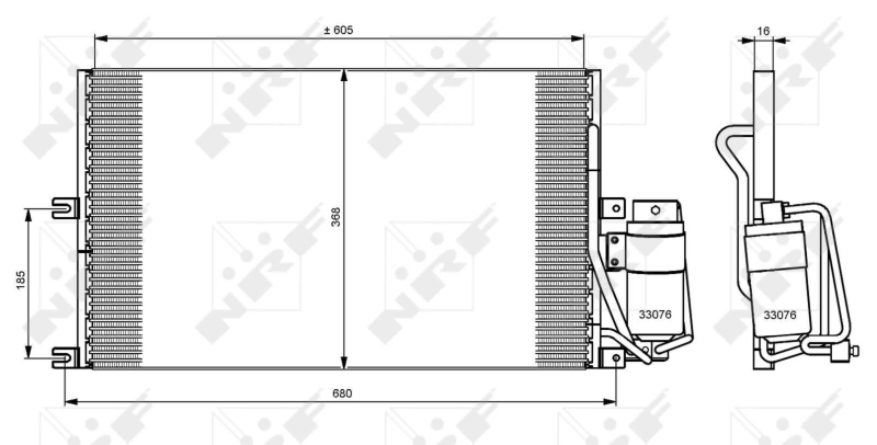 NRF 35183 Condensatore, Climatizzatore