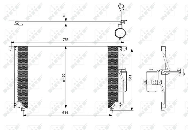 NRF 35184 Condensatore, Climatizzatore