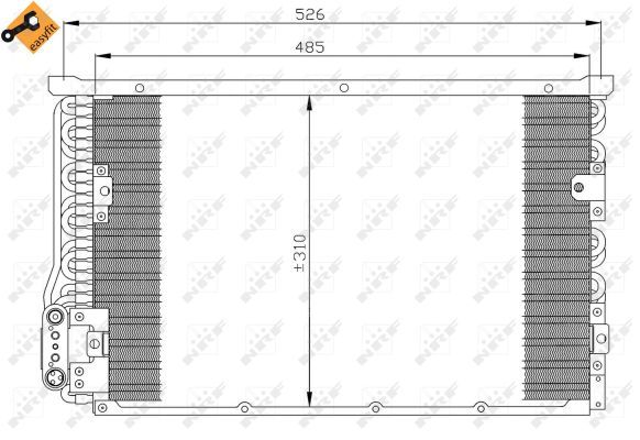 NRF 35246 Condensatore, Climatizzatore