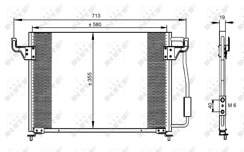 NRF 35261 Condensatore, Climatizzatore