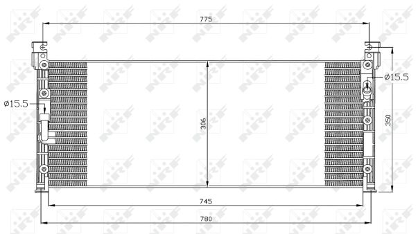 NRF 35280 Condensatore, Climatizzatore-Condensatore, Climatizzatore-Ricambi Euro