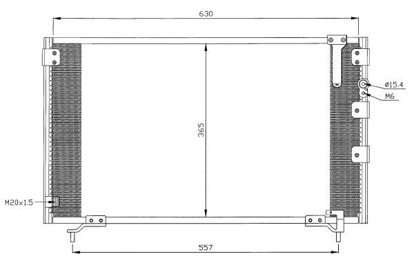 NRF 35281 Condensatore, Climatizzatore