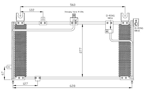 NRF 35287 Condensatore, Climatizzatore