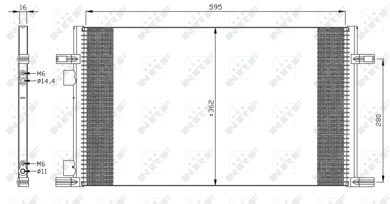 NRF 35298 Condensatore, Climatizzatore