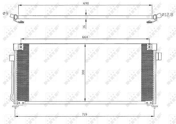 NRF 35324 Condensatore, Climatizzatore