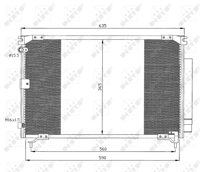 NRF 35339 Condensatore, Climatizzatore-Condensatore, Climatizzatore-Ricambi Euro