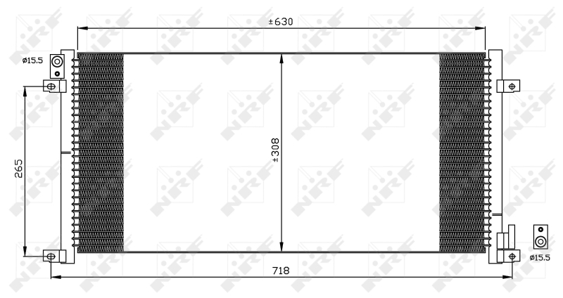 NRF 35491 Condensatore, Climatizzatore-Condensatore, Climatizzatore-Ricambi Euro