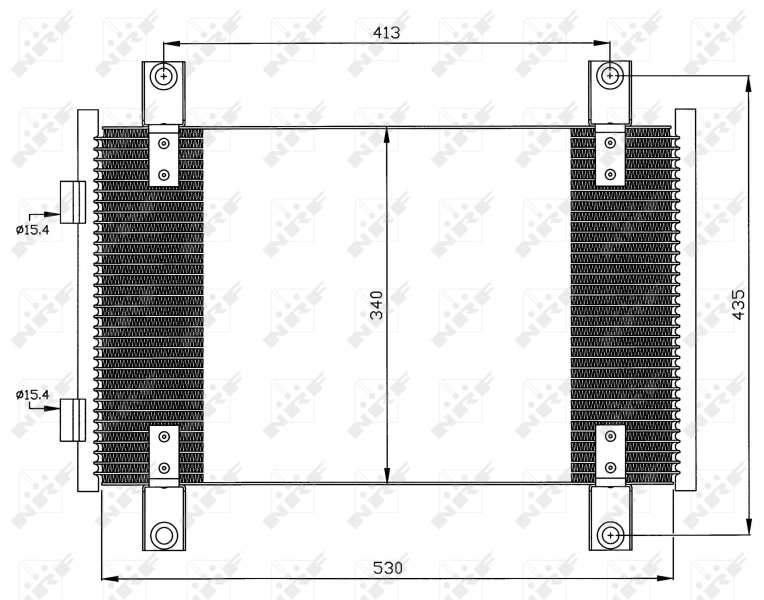 NRF 35501 Condensatore, Climatizzatore-Condensatore, Climatizzatore-Ricambi Euro