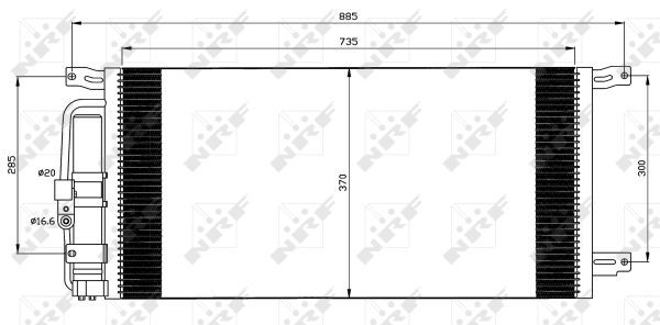 NRF 35509 Condensatore, Climatizzatore