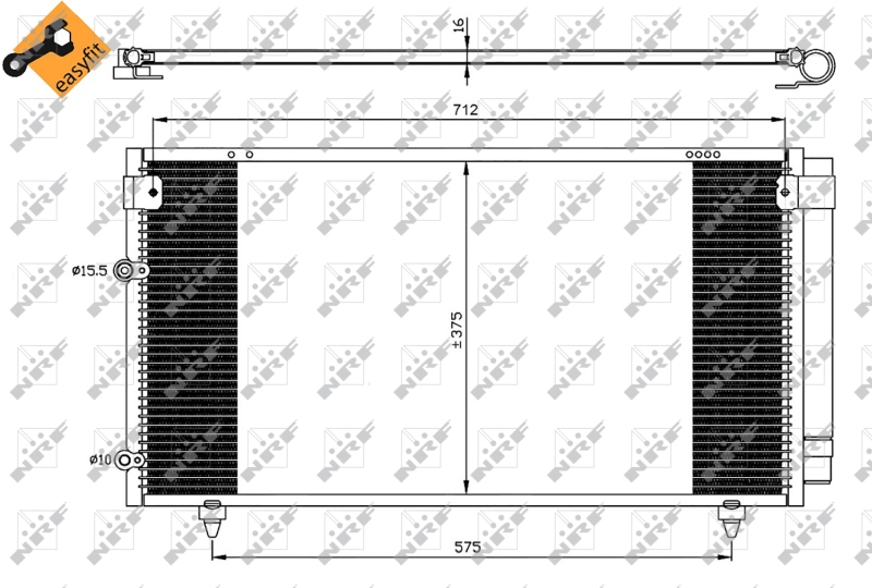 NRF 35518 Condensatore, Climatizzatore