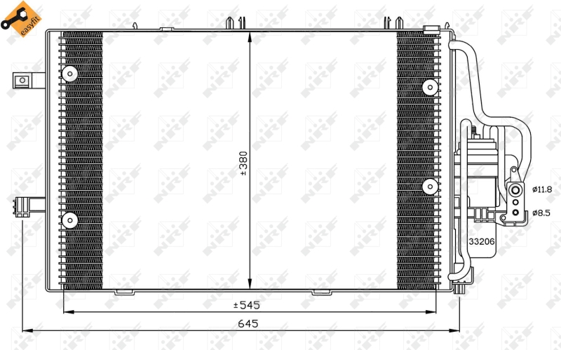 NRF 35530 Condensatore, Climatizzatore