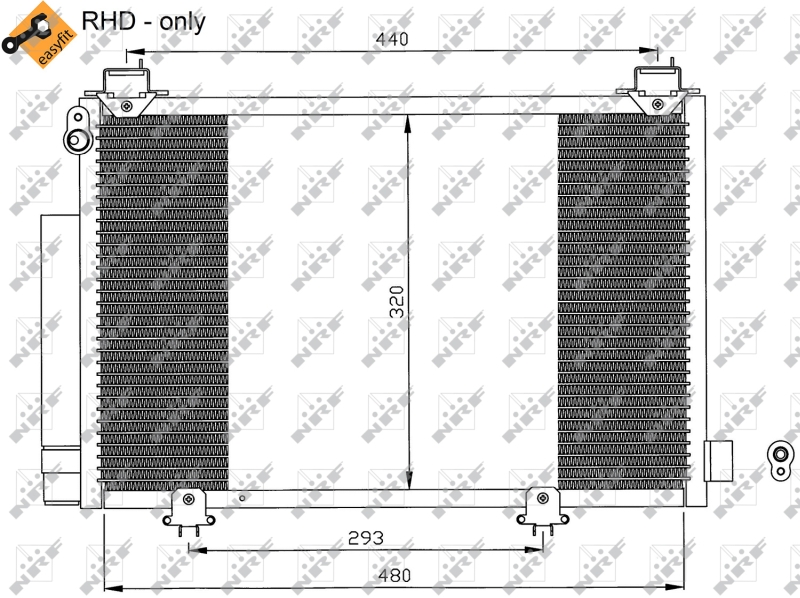 NRF 35552 Condensatore, Climatizzatore