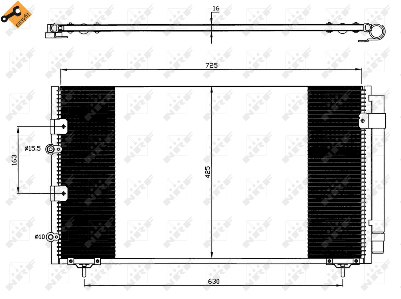 NRF 35609 Condensatore, Climatizzatore