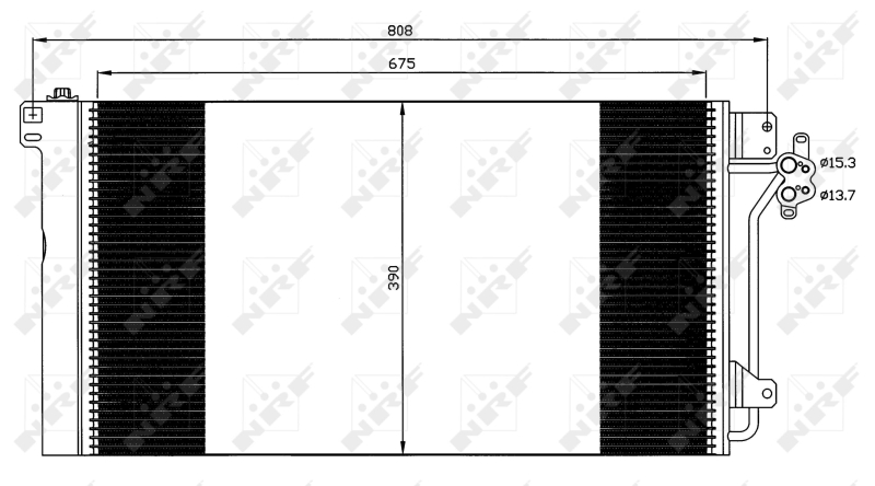 NRF 35622 Condensatore, Climatizzatore-Condensatore, Climatizzatore-Ricambi Euro