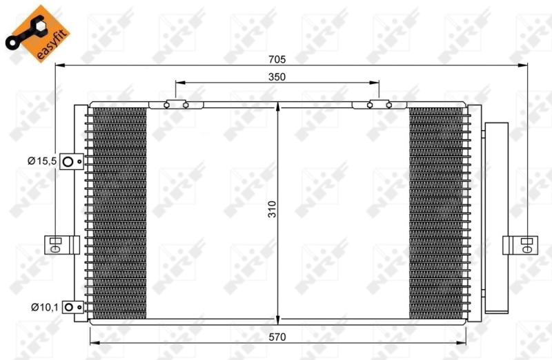 NRF 35659 Condensatore, Climatizzatore